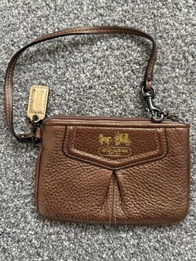 Coach Bronze Wristlet